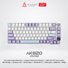 Ajazz AK820 GTS PRO 75% Keyboard Gaming Mechanical Wireless 3-Mode RGB Hotswappable 5 pin Gasket Mount with TFT LED