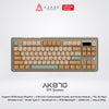 Ajazz AK870 TKL Mechanical Keyboard 3-Mode RGB with Customizable TFT Color Screen and Knob Module
