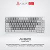 Ajazz AK820 Dual Tone 75% Mechanical Keyboard Wired White Backlight