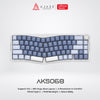 Ajazz AKS068 Alice Layout 68 Keys VIA Mechanical Keyboard Wired RGB with Metal Knob Volume
