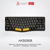 Ajazz AKS068 Alice Layout 68 Keys VIA Mechanical Keyboard Wired RGB with Metal Knob Volume
