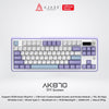 Ajazz AK870 TKL Mechanical Keyboard 3-Mode RGB with Customizable TFT Color Screen and Knob Module