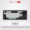 Ajazz AK870 TKL Mechanical Keyboard 3-Mode RGB with Customizable TFT Color Screen and Knob Module