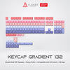 Ajazz PBT Keycaps Gradient Color 132 Keys Cherry Profile Double Shoot