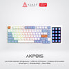 Ajazz AKP815 81 Keys Low Profile Mechanical Keyboard Wired RGB with 4.95-Inch LCD Touch Screen