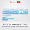 Ajazz PBT Keycaps Gradient Color 132 Keys Cherry Profile Double Shoot