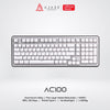 Ajazz AC100 98% Layout Aluminium CNC Mechanical Keyboard Wired No Light