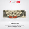 Ajazz AKS068 Alice Layout 68 Keys VIA Mechanical Keyboard Wired RGB with Metal Knob Volume