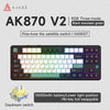 Ajazz AK870 V2 Wireless / Wired Mechanical Gaming Keyboard