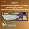 Ajazz AK35I V4 Wireless Mechanical Gaming Keyboard Fullsize with Screen and Knob