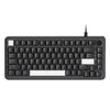 Ajazz AK820 Monochrome V2 Keyboard Mechanical Gaming 75% Gasket Mount Volume Knob Hot-Swap 5 pin