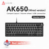 Ajazz AK650 Wired RGB 65% Layout Gasket Mount Knob Hotswap Mechanical Keyboard