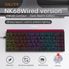 Ajazz x Nacodex NK68 Wired Mechanical Keyboard Colorful With Side Ambient RGB Lighting Box
